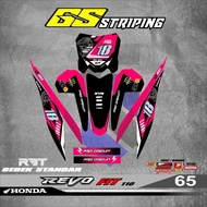 Sticker Striping Rbt Revo Fit 110 Motorcycle Rbt Bebek Modif Supermoto Yz Crf Klx Kx Ktm Rbt New Lat