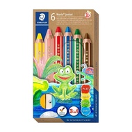 [STAEDTLER STAEDTLER] Buddy 3 In 1 Colored Wax Pencils 6 Colors Set MS140 C6