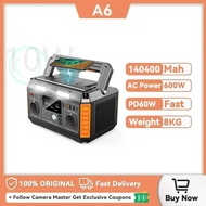 Portable Power Station Pd60w Fast Charge 140400mah Powerful Powerbank For Outdoor Blackout Camping