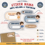 MATA ODMENE - Custom Name and Subject Stickers - Name Label Stickers - Boy Edition Name Stickers