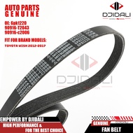 TOYOTA WISH SEPET ZGE20 ZGE22 ZGE25 (2012-2017) C-HR CHR ZGX11 FAN BELT 6pk1220 90916-T2043 90916-c2