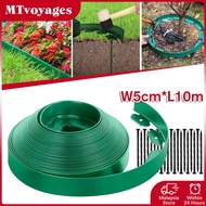 10M with thirty nails Root Barrier Garden Edging Fence Belt Border Garden Lawn Edging Stone Isolatio