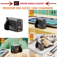 MOXOM MX-HC92 Urban PD 33W Fast Charger / MOXOM MX-HC93 PD 33W Charger with Type-c to Type-c Cable