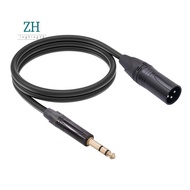6.35mm to XLR Jack Audio Cable 6.35mm (1/4In) Male to 3 PIN XLR Male Balanced Interface Cable for Mi