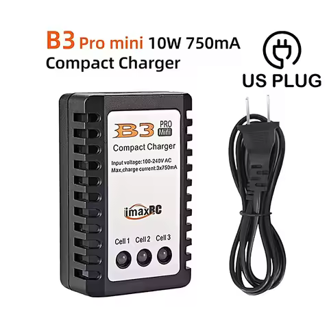 B3 Balanced Charger, Aviation Model Lithium Battery, 2S/3S, 7.4V/11.1V, Aviation/Model Car/Remote Co