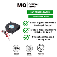 Mini Blower DC 12v Fan Kipas Keong Brushless Angin Cooling Cooler 2p