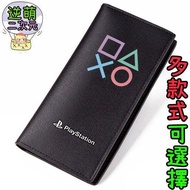 【逆萌二次元】實體照 PS4♥SONY標誌圖示LOGO♥皮革長款錢包♥皮製皮包零錢包皮夾男夾女夾FL