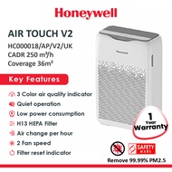 Honeywell Air Touch V2 Indoor Air Purifier. Pre-Filter, H13 HEPA Filter (3 Stage Filtration)