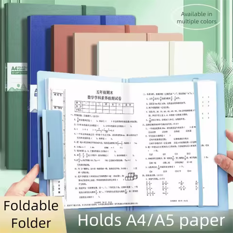 New Portable Foldable Folders Versatile Organize Artifacts File Contract Folders A4 To A5 Folding Bo