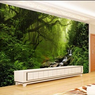 Cetak Wallpaper termurah hutan 3D - Wallpaper dinding hutan 3D - Wallpaper dinding pemandangan hutan alam tropical - wallpaper dinding ruang tamu termurah – wallpaper dinding kamar tidur termurah – wallpaper dinding ruang keluarga termurah