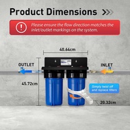 Ispring Class Whole House Water Filter System With Pearls Wgb21b-10" X 4.