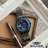 [Original] Balmer A7935G BK-5 Chronograph Sapphire Men's Watch with Blue Dial and Black Stainless St