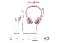 Tai nghe máy tính cổng USB Logitech H390 Chính Hãng
