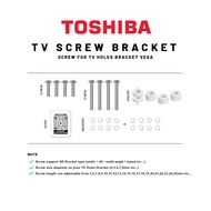 [TOSHIBA] Tv Screw for TV Bracket Holes VESA Wall Mount Skru for TV Hanging Holes