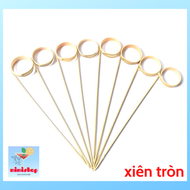 Xiên Que Trang Trí Cocktail. Que Xiên Trái Cây Trang Trí Pha Chế. Tăm Tre Decor (Gói 100 Cái) - Dụng