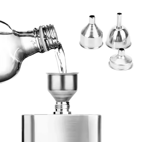 4cm Bar Wine Flask Funnel for Filling Hip Flask Narrow-Mouth Bottles Small Mouth Funnels Mini Stainl