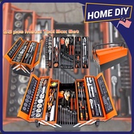 85pcs Tools Set Cantilever Metal Tool Box Set / 5 Tier 85pcs Socket Set 1/4" & 1/2" Spanner Tool Set
