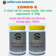 Combo 4- 2 Chai Xử Lý Rong Xanh Tảo Nâu Hồ Cá Cảnh Aquamax 3