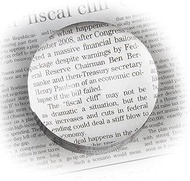 HWATANG Hamlet Optics Dome Magnifier, Optical Glass Grade Acrylic Paperweight Ball for Desktop Magni