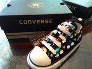 正品《CONVERSE》女童鞋 All Star 美國官網購得 易穿脫 鬆緊鞋帶【US 8】約3歲