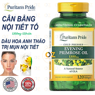 Tinh dầu hoa anh thảo Evening Puritan's Pride giúp cân bằng nội tiết tố nữ, đẹp da, giảm đau kỳ kinh