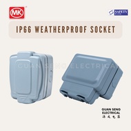 MK 86486 K56482 Master Seal 1 Gang 2 Gang 13A 250V Weatherproof Switch Socket IP66 | Guan Seng Elect