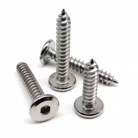 M2 M2.3 M2.6 M3 M4 M5 M6 A2 304 Stainless Steel Allen Hexagon Hex Socket Flat Large Thin Head Furnit