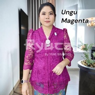 DF2 kebaya topPuspa brocadeWanita with/ lining kartini lace head dress