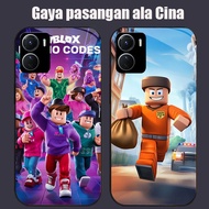 DJ-40 ROblox Casing GLASS soft frame black VIVO iQOO Y16 Z9X Y17S Y15S Y15A Y56 Y36i Y01 Y36 U5X Y27