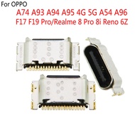 เครื่องชาร์จ USB ปลั๊กคอนเนคเตอร์ช่องเสียบปลั๊กแท่นชาร์จสำหรับ OPPO A74 A93 A94 A95 4G 5G A54 A96 F1
