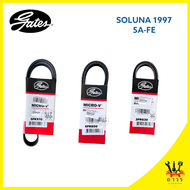 สายพาน หน้าเครื่อง SOLUNA ปี 1997 เครื่อง 1.5 (5A-FE) เบอร์ 5PK970 4PK850 3PK630
