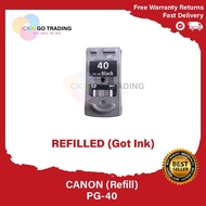 REFILLED 40 41 INK CARTRIDGES PG-40 + CL-41 PG40 CL41 / PG830 + CL831 (Refilled & Ready to use)