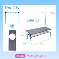 [最後現貨] 黑/灰 送📦 Hanger 或 爐孔板 Snowline cube expander L6 露營枱 灰色 戶外枱
