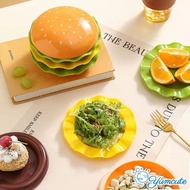 ❥❥ Stackable Cartoon Burger Seasoning Dish Set 7/5-layer Space Saving Spit Bone Dish Food Grade Crea