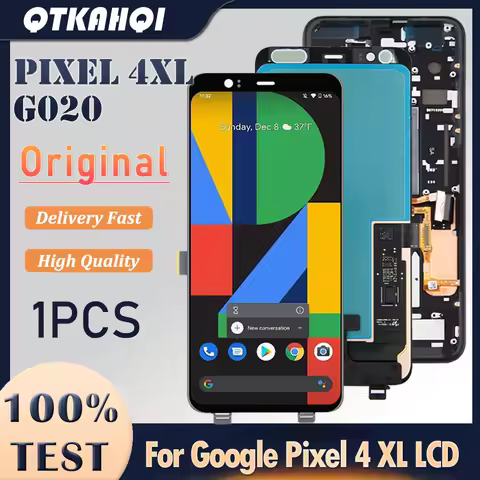 6.3" Original OLED For Google Pixel 4 XL LCD Display Touch Screen Digitizer Assembly For Google Pixe