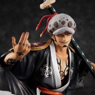 โมเดลวันพีช โมเดล อนิเมะ One Piece Pop Trafalgar D. Water Law (Sitting Position Ver) 13cm Dual-hands Onepiece Law Figure Model โมเดลวันพีชแท้