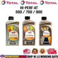 TOTAL TOTALENERGIES HI-PERF 4T 500 20W50 700 10W40 900 10W50 ENGINE OIL MINYAK HITAM 1L