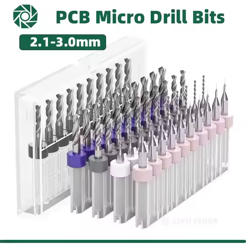 LiYu 2.1-3mm Micro Bits Mini Bit Set Print Circuit Board Import High Quality Hard Alloy PCB Bit Step