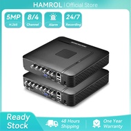 Hamrol AHD 5MP-N 4CH 8CH CCTV DVR Mini DVR 5IN1 For CCTV Kit VGA HDMI Security System Mini NVR For 1