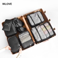 8PCS Suitcase Travel Organiser Travel Essentials Bag Compression Bag Travel Luggage Storage Bag Makeup Toiletries Storage Bag Travel Accessories WLOVE