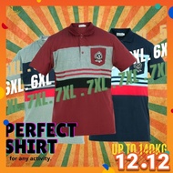 CY 60634 (XXL-7XL) PLUS SIZE MAN CASUAL POLO COLAR SHIRT BIG SIZE / SHIRT COLAR SIZE BESAR 3XL 4XL 5