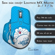 Logitech MX Master 2s / 3 / 3s mouse Skin Doremon Dor031 model | 3M Anti-slip Film Sticker