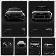 Pop German Cars Rs3 Car Photography Poster Aesthetic Luxury R8 C8 Supercar GTR SUV Canvas Print Wall