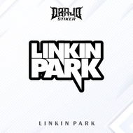 Asthetic Band Sticker "LINKIN PARK" Glossy Waterproof Just Stick It On | Helmet Stickers, hp, Laptop
