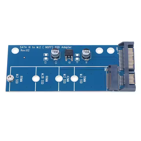 1PC Add On Card NGFF M.2 Adapter M2 SATA3 Raiser M.2 To SATA Adapter SSD M2 To SATA Expansion Card B
