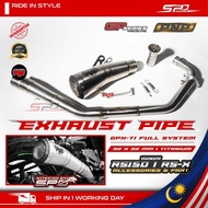 Exhaust Pipe GPX-TI FULL SYSTEM | GP SERIES | 32 X 32MM X55MM Titanium R9 Racing For RS150 / RS-X 150 HONDA