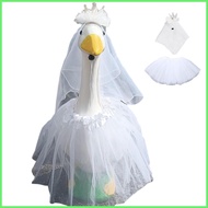 Geese Outfits Lawn Geese Wedding Clothes Outfit Outdoor Animal Sculpture Costume Dress Wedding Decor