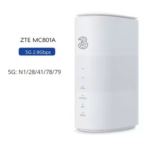 ZTE MC801A 5G Indoor WiFi 5G CPE Wi-Fi 6 AX3600 Wireless Modem SDX55 5G NSA SA 4G LTE CAT19 WiFi Rou