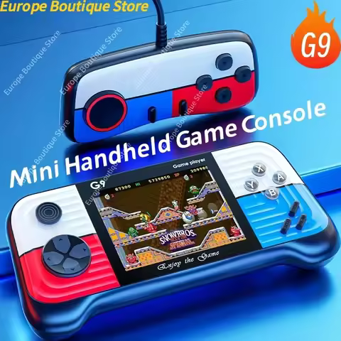 3 Colors Mini Handheld Game Player With 666 Games G9 3 Inch Screen Portable Game Console For 8 Bit R