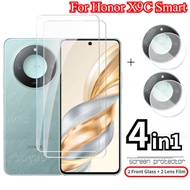 For Honor X9C Smart 2024 Tempered Glass Screen Protector 4in1 Transparent HD Clear Coverage Camera L